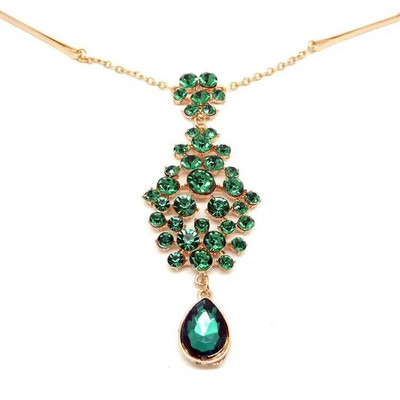 Bohomia Indian Fashion Fringehead Tiara Αξεσουάρ μαλλιών Γυναικεία κορίτσι Rhinestone Headband Trend Head Chain Drop για τα φρύδια