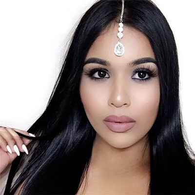 Bohomia Indian Fashion Fringehead Tiara Αξεσουάρ μαλλιών Γυναικεία κορίτσι Rhinestone Headband Trend Head Chain Drop για τα φρύδια