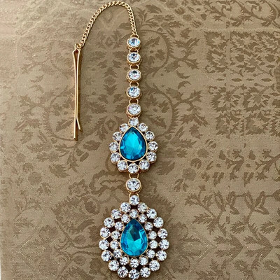 Bohomia Indian Fashion Fringehead Tiara Αξεσουάρ μαλλιών Γυναικεία κορίτσι Rhinestone Headband Trend Head Chain Drop για τα φρύδια