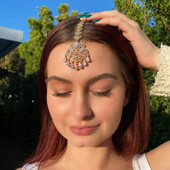 Stonefan kulons Rhinestone pieres ķēde sievietēm Dizainere Eleganta Pērļu Kulons Matu Rotaslietas Līgavas Kāzu Aksesuāri