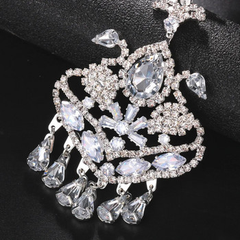 Stonefan κρεμαστό κόσμημα με στρας για γυναίκες Σχεδιαστής Κομψό μενταγιόν μαργαριτάρι Μαλλιά κοσμήματα Νυφικά αξεσουάρ γάμου