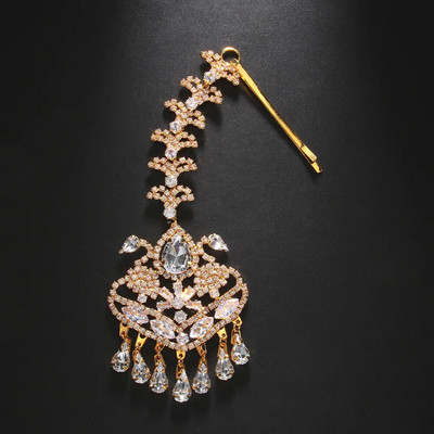 Stonefan kulons Rhinestone pieres ķēde sievietēm Dizainere Eleganta Pērļu Kulons Matu Rotaslietas Līgavas Kāzu Aksesuāri