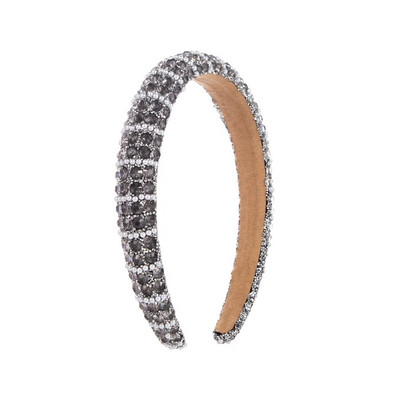 Korejas versija Rhinestone smalkām malām, sūkļa matu lente baroka stila kristāla pērļu sieviešu krāšņa galvas lente