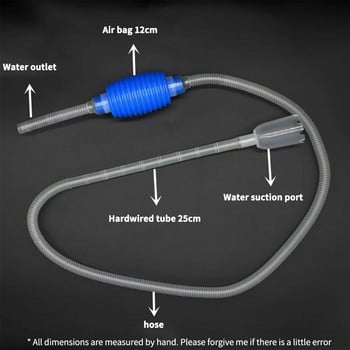 Ενυδρείο Siphon Fish Tank Siphon Vacuum Gravel Filter Water Cleaner Siphon Pump Manual Cleaner ChangerSafe Vacuum