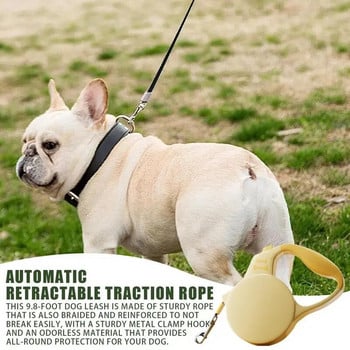 Σχοινί σκύλου βαρέως τύπου Αυτόματο τρακτέρ Dog Tape Dog Walking Πτυσσόμενος ιμάντας ασφαλείας Μακρύ μόλυβδο Σχοινί για κατοικίδια Αξεσουάρ για κατοικίδια