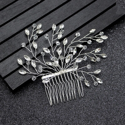 Sieviešu kāzu līgavu matu aksesuāri ballītēm Matu lente Rhinestone Matu Vīnogulāju modes matu rotaslietas Roku darbs Izlaiduma matu rotājumi