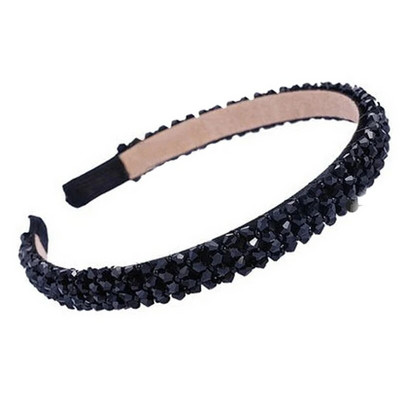 Ar rokām darinātas spīdīgas pilnas kristāla pērlīšu galvas lentes akmens matu lentes sievietēm, meiteņu matu rotaslietas