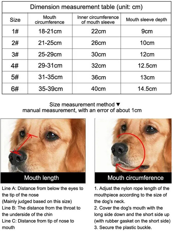 1 db kutya lélegző szájkosárvédő harapás és ugatás ellen, közepes és nagy kutyamaszk ugatásgátló szájkosár háziállatok számára