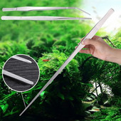 Akvārija pincete nerūsējošā tērauda taisna izliekuma garas knaibles tvertnes augs garneļu rifu pincetes zivju tvertnes tīrītājs akvārija sīkrīks