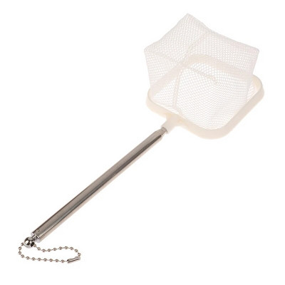 1kom Akvarijska četvrtasta ribarska mreža s produljivom ribolovnom opremom s dugom ručkom za lov ribe, spremnik za račiće Čisti ribolovni pribor