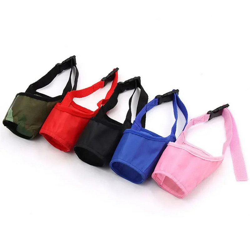 Izturīgs suņu neilona purns Regulējams elpojošs mutes purns suņiem, košļājamās suņu mutes maska Mājdzīvnieku apmācības piederumi