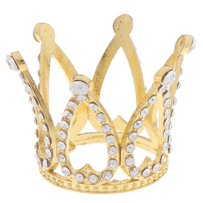 Mini Crown Princess Topper Crystal Pearl Tiara Vaikų plaukų papuošalai vestuvių gimtadienio vakarėliui Tortų dekoravimo įrankiai