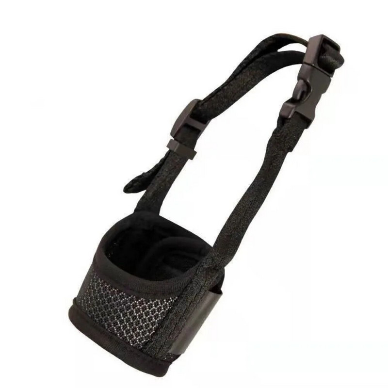 Mājdzīvnieku elpojošs pret mizas siets neilona siksnas suņa pārsegs suns mutes maska suņa purns