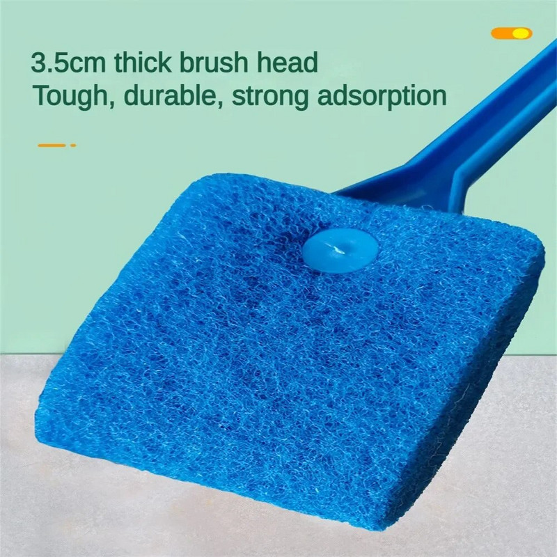 Zivju tvertņu tīrīšanas birstes tīrītājs Pieci vienā tīrīšanas komplekts Mājsaimniecības akvārija logu stikla aļģu zivju tvertnes stikla birste