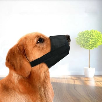 Предпазен капак за устата на кучето против лай, регулируем оксфордски плат, лента за намордници за домашни любимци