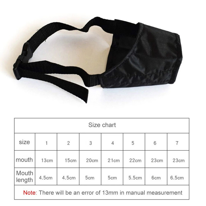 Haukumisvastane koera suukate Ohutus reguleeritav Oxfordi riidest lemmiklooma koonu rihm