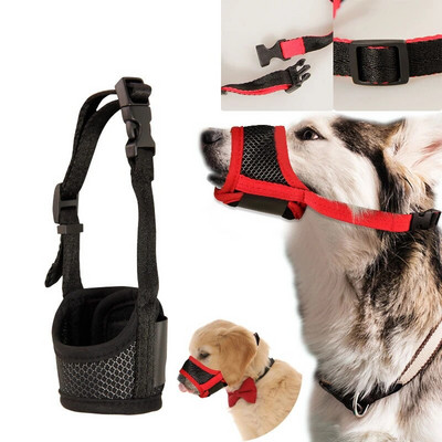 Boturi pentru câini anti lătrat Câini mici și mari, plasă reglabilă, respirabil, bot pentru gura animalelor de companie, curele de nailon, accesorii pentru câini