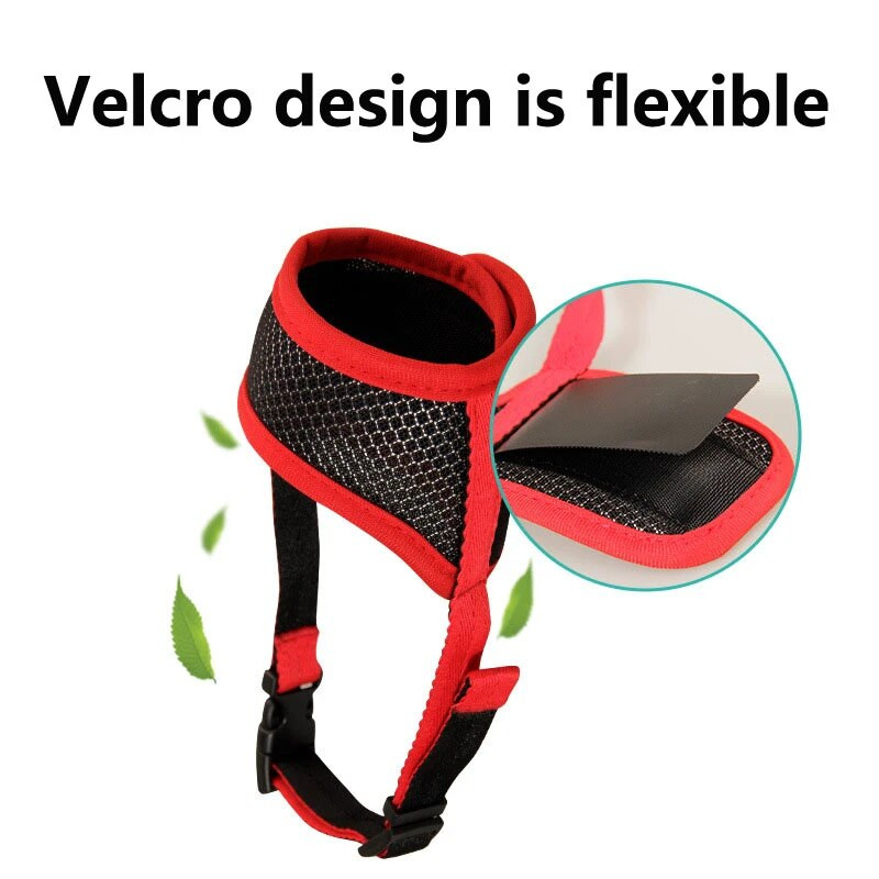 Ρύγχος σκύλου κατά του γαβγίσματος Μικρά μεγάλα σκυλιά Ρυθμιζόμενο πλέγμα Ρύγχος στόματος κατοικίδιων που αναπνέει Σκύλοι Νάιλον ιμάντες αξεσουάρ σκυλιών
