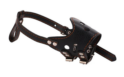 Állítható, légáteresztő maszk PU bőr kisállat kutya szájkosár ugatás elleni harapás rágásbiztos kis, nagy kutyáknak száj puha szájkosarak képzés