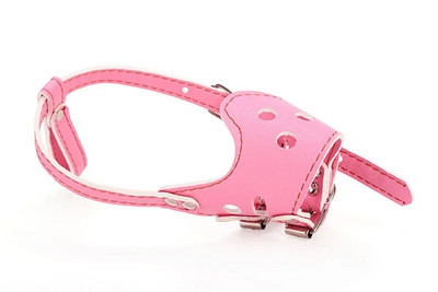 Állítható, légáteresztő maszk PU bőr kisállat kutya szájkosár ugatás elleni harapás rágásbiztos kis, nagy kutyáknak száj puha szájkosarak képzés