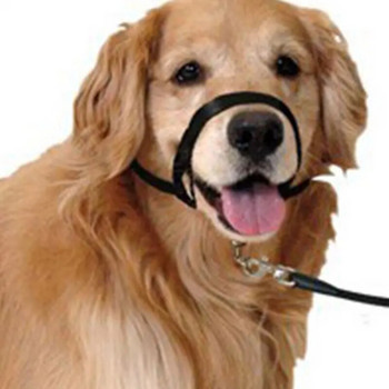 Ρύγχος σκύλου από νάιλον ρυθμιζόμενο κατά του γαβγίσματος Λουρί εκπαίδευσης με λουρί για κολάρο κεφαλιού ρύγχος σκύλου