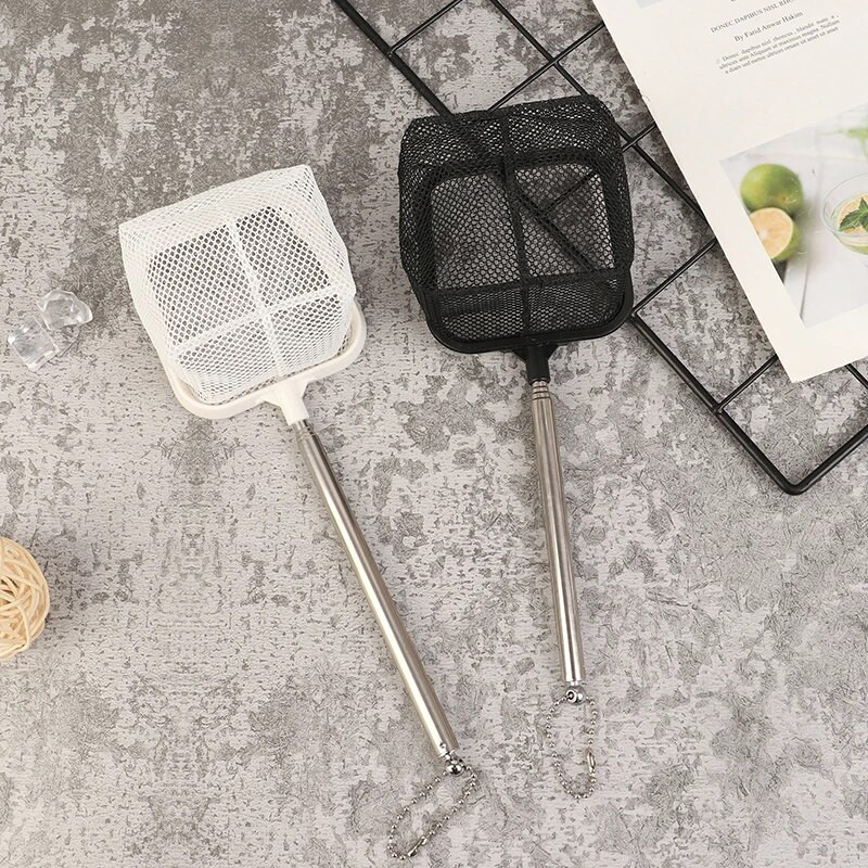 1kom Akvarijska četvrtasta ribarska mreža s produljivom ribolovnom opremom s dugom ručkom za lov ribe, spremnik za račiće Čisti ribolovni pribor