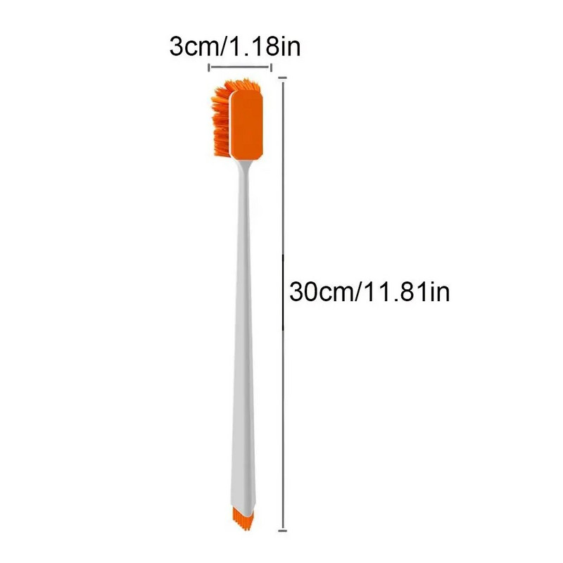 Dvipusis žuvų rezervuaro valymo šepetys ilga rankena dumblių grandiklis dumblių šalinimo valikliai, nailono akvariumo valymo įrankis