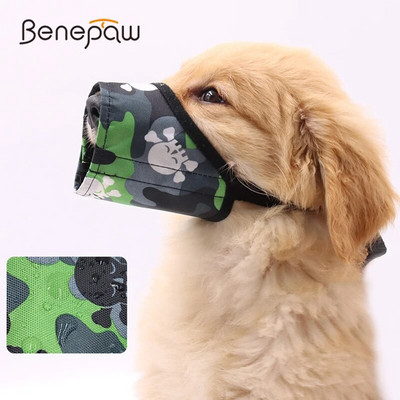 Benepaw Adjustable Anti-biting Barking Muzzles For Dogs 7 Sizes Durable Small Medium Large Dog Mouth Cover Ecofriendly 5 Colors