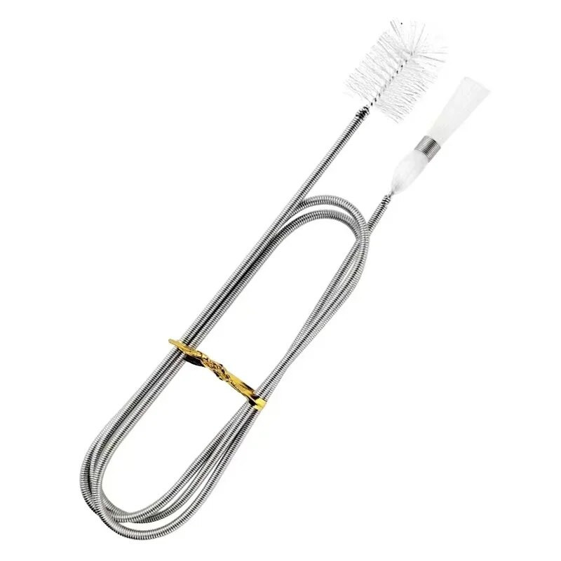 Cijev za akvarij 90 cm Četka za čišćenje cijevi Filter za vodu od nehrđajućeg čelika Cijev za zrak Fleksibilno crijevo Pribor za akvarij Dvostruke glave