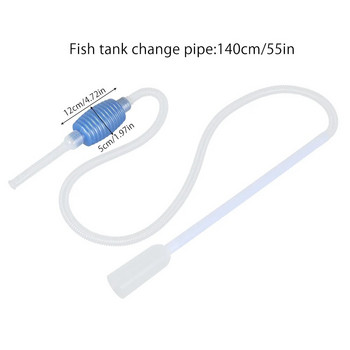 Ενυδρείο Siphon Fish Tank Siphon Vacuum Cleaner Αντλία χειρός Αλλαγή νερού Χαλίκι Φίλτρο νερού Siphon Acuario Αξεσουάρ