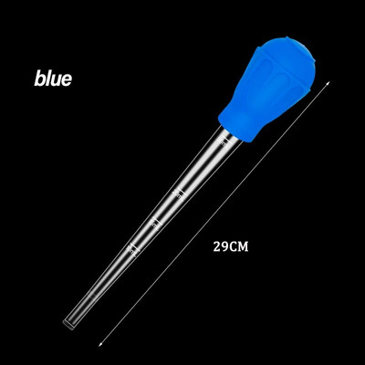 Manuāls akvārija grants tīrīšanas salmu zivju tvertnes ūdens mainītājs akvārija tīrīšanas pipetes pilinātāja atkritumu noņemšanai ar pagarinājuma cauruli