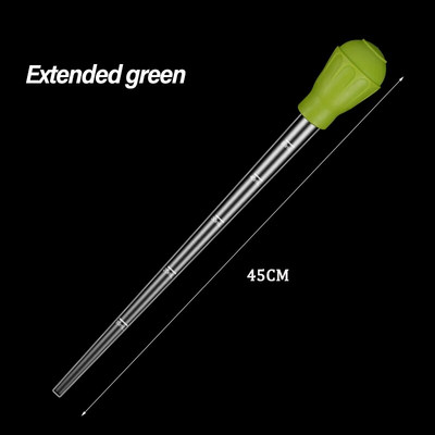 Manuāls akvārija grants tīrīšanas salmu zivju tvertnes ūdens mainītājs akvārija tīrīšanas pipetes pilinātāja atkritumu noņemšanai ar pagarinājuma cauruli