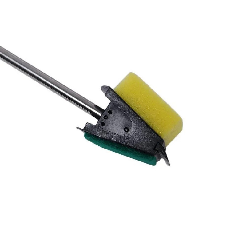 Divpusējs zivju tvertnes logu stikla akvārija tīrīšanas līdzeklis Clean Sponge Brush Cleaning Tool Kit