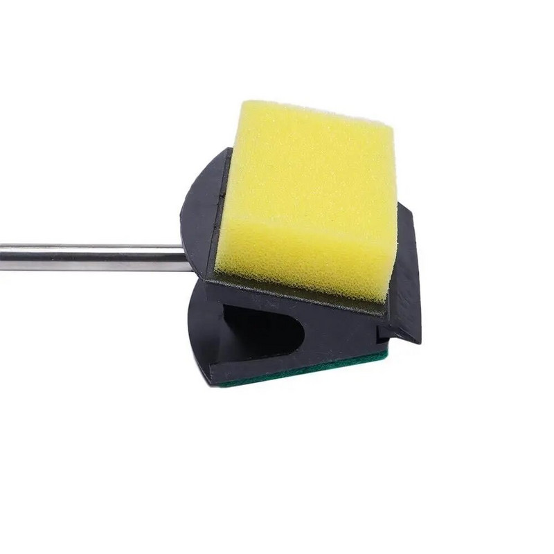 Divpusējs zivju tvertnes logu stikla akvārija tīrīšanas līdzeklis Clean Sponge Brush Cleaning Tool Kit