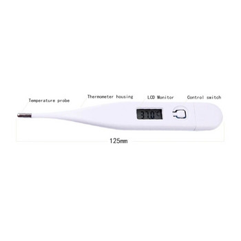 Дигитален термометър за домашни любимци за устна подмишница, анус, котка, куче, бързо отчитащ индикатор за телесна температура UND Разпродажба