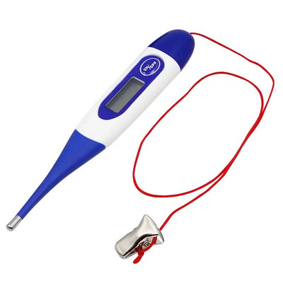 Mielas naminių gyvūnėlių skaitmeninis led termometras vandeniui atsparus animacinis filmukas Veterinarinis kūno termometras šunims arkliams katėms kiaulėms avims