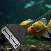 Zivju tvertnes tīrīšanas rīku tīrīšanas līdzeklis akvārija skrāpis Profesionāls ergonomisks atkārtoti lietojams oglekļa tērauda piegādes mājsaimniecība