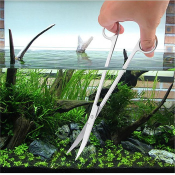 Ножици за водни плевели Издръжливи висококачествени ножици за вълни за растения Инструменти за засаждане на водни растения Ножици за аквариуми Не ръждясват