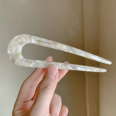 Mood Peen mitmevärvilised Leopard Retro Juuksepulgad Elegantsed Atsetaadist U-kujulised Naiste Juuksenõelad Juukseklambrid Aksessuaarid Kingitused