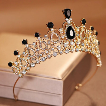Itacazzo Νυφικά Καπέλα Μαύρα Γυναικεία Exquisite Prom Crown Performance Tiaras