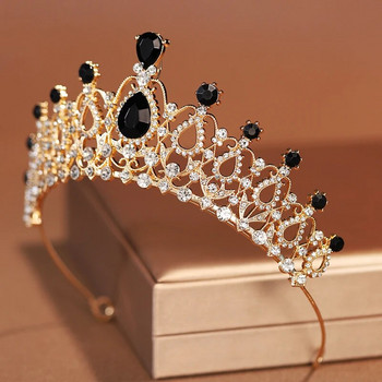 Itacazzo Νυφικά Καπέλα Μαύρα Γυναικεία Exquisite Prom Crown Performance Tiaras