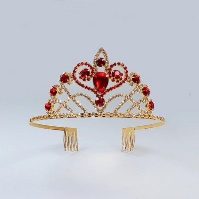 ZANLLOY līgavu kāzu tiāra krāsa, kristāla kroņprinceses dzimšanas dienas ballīte Matu aksesuāri Rhinestone