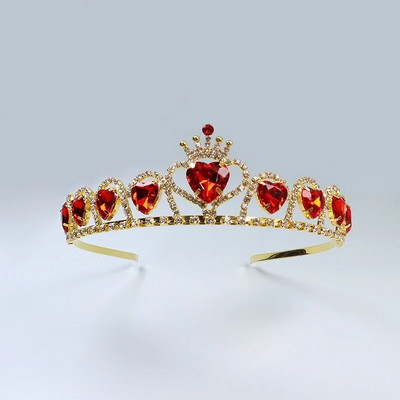 ZANLLOY līgavu kāzu tiāra krāsa, kristāla kroņprinceses dzimšanas dienas ballīte Matu aksesuāri Rhinestone