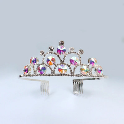 ZANLLOY līgavu kāzu tiāra krāsa, kristāla kroņprinceses dzimšanas dienas ballīte Matu aksesuāri Rhinestone