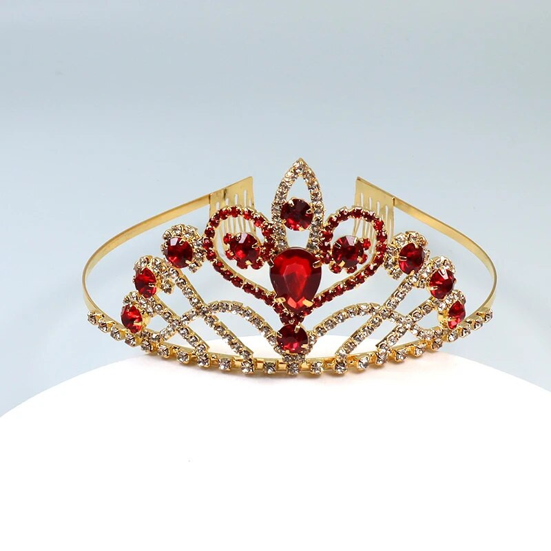 ZANLLOY līgavu kāzu tiāra krāsa, kristāla kroņprinceses dzimšanas dienas ballīte Matu aksesuāri Rhinestone