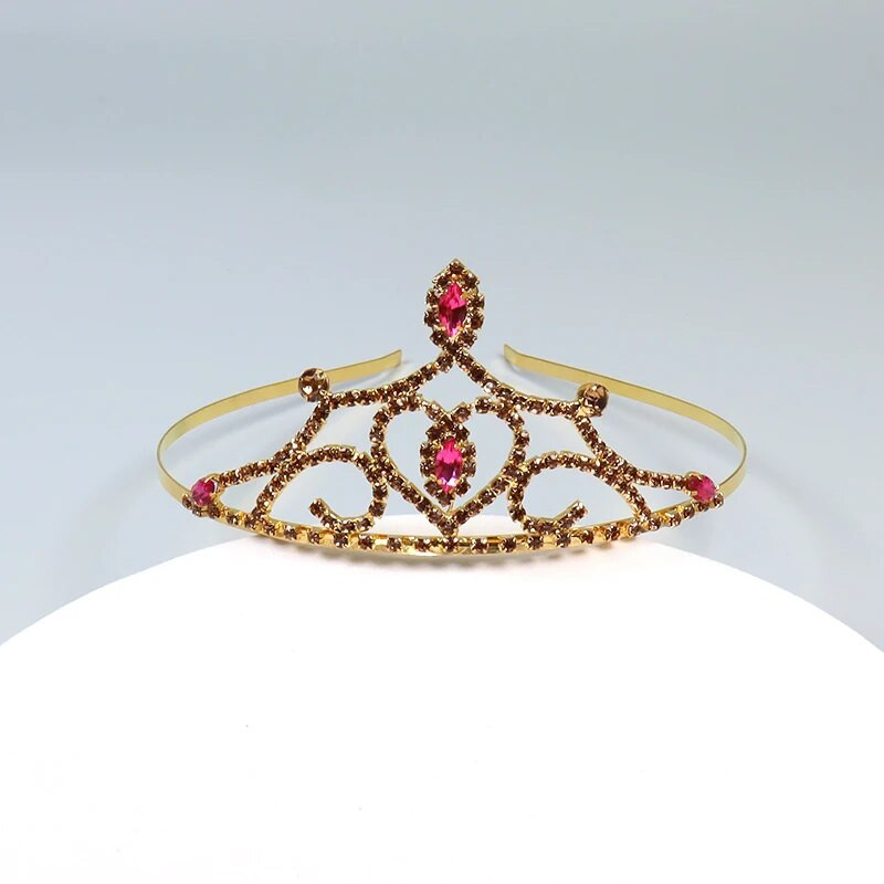 ZANLLOY līgavu kāzu tiāra krāsa, kristāla kroņprinceses dzimšanas dienas ballīte Matu aksesuāri Rhinestone