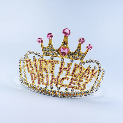 ZANLLOY Γυναικείο στέμμα Rhinestone Crystal BrideCrown Tiara Διακόσμηση επετείου γενεθλίων Προμήθειες για πάρτι