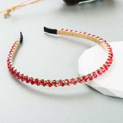 Korejiešu versija vieglai, greznai kalnu kristāla galvas saitei sievietēm ar augstas klases un modernu galvas saiti no ūdens malas