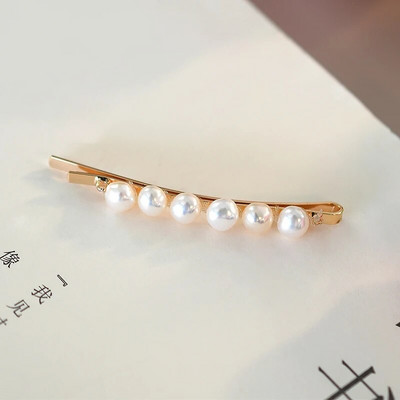 ASHIQI Trendy prirodne slatkovodne biserne kopče za kosu igle dodaci za žene darovi