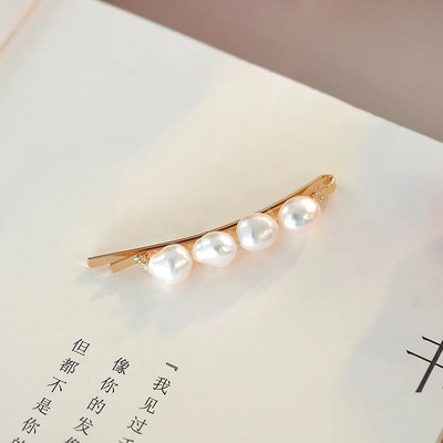 ASHIQI Trendy prirodne slatkovodne biserne kopče za kosu igle dodaci za žene darovi